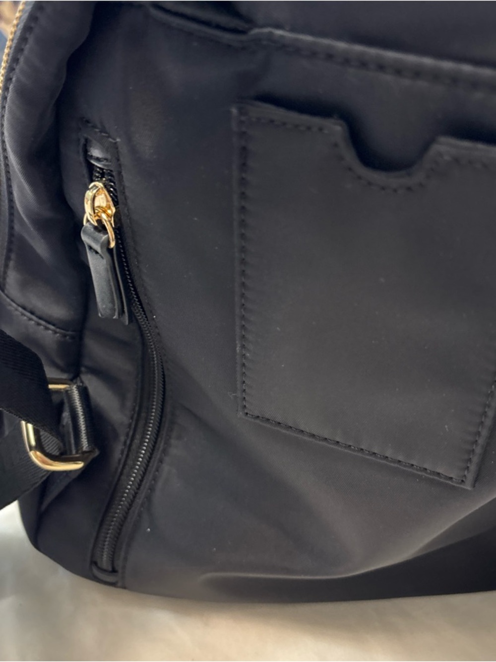 Spartina 449 Black Backpack with Floral-Trim Accents - Picture 10 of 16